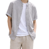 Men's Summer Cotton-Linen Shirt