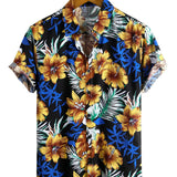 Yellow Floral Men's Shirt