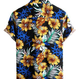 Yellow Floral Men's Shirt