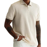 Textured Men's Polo Shirt