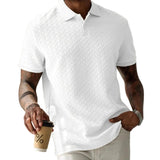 Textured Men's Polo Shirt
