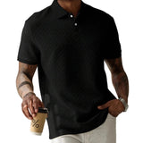 Textured Men's Polo Shirt