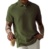 Textured Men's Polo Shirt