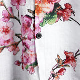 Navy or White Floral Men's Shirt