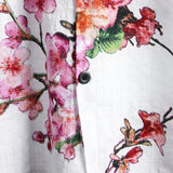 White Floral Men's Shirt