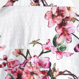 White Floral Men's Shirt