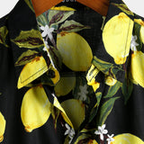 Yellow Lemon Hawaiian Men's Shirt