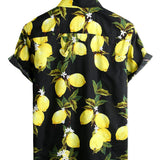 Yellow Lemon Hawaiian Men's Shirt
