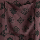 Steve Red Retro Geometric Men's Shirt