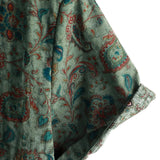 Brett Men's Retro Paisley Short-Sleeve Shirt – Green