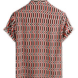 Finn Men's Retro Short-Sleeve Shirt – Red