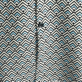 Shane Men's Retro Short-Sleeve Geometric Print Shirt – Blue
