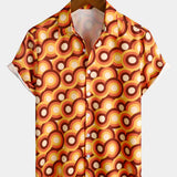 Orange Retro 70s Men's Shirt