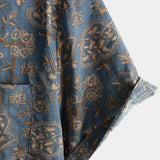 Blue 70s Paisley Men's Shirt