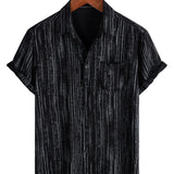 Striped Men's Shirt with Pocket
