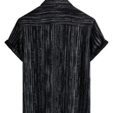 Striped Men's Shirt with Pocket