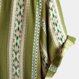 Green Aztec Retro Men's Shirt