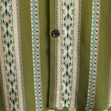 Green Aztec Retro Men's Shirt