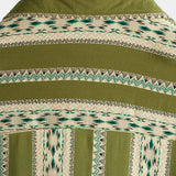 Green Aztec Retro Men's Shirt