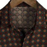 Scott Men's Retro Short-Sleeve Shirt – Brown