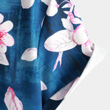 Navy Floral Camp-Collar Men's Shirt