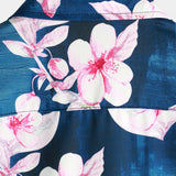Navy Floral Camp-Collar Men's Shirt