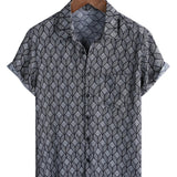 Black Retro Pocket Men's Shirt