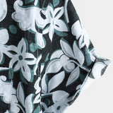 Blue Tropical Floral Men's Shirt