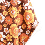 Brandon Men's Retro Floral Short-Sleeve Shirt – Orange
