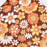 Brandon Men's Retro Floral Short-Sleeve Shirt – Orange