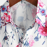 Blake Men's Floral Short-Sleeve Shirt – White