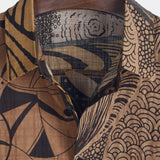 Brown Retro Vintage Men's Shirt