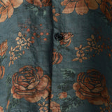 Blue Retro Floral Summer Men's Shirt