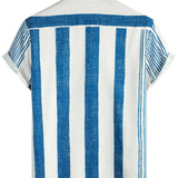Vintage Blue Striped Men's Shirt