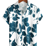 White Beach Floral Men's Shirt