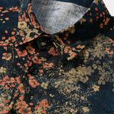 Austin Men's Short-Sleeve Floral Shirt – Navy