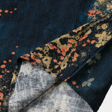 Austin Men's Short-Sleeve Floral Shirt – Navy
