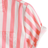 Pink Flamingo Striped Men's Shirt