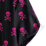 Pink Skull Punk Rock Men's Shirt