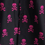 Pink Skull Punk Rock Men's Shirt