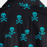 Declan Men's Skull Print Short-Sleeve Shirt – Black