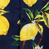 Wade Men's Hawaiian Lime Print Short-Sleeve Shirt