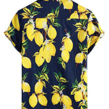 Wade Men's Hawaiian Lime Print Short-Sleeve Shirt