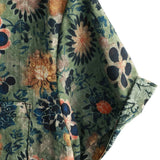 Miles Men's Retro Short-Sleeve Floral Shirt – Green