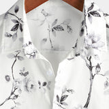 White Floral Hawaiian Men's Shirt