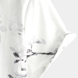 White Floral Hawaiian Men's Shirt