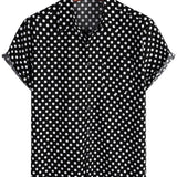 Black Polka Dot Men's Shirt