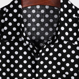 Black Polka Dot Men's Shirt