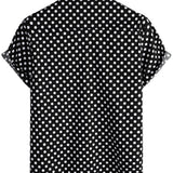 Black Polka Dot Men's Shirt