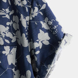 Derek Men's Retro Short-Sleeve Floral Shirt – Navy